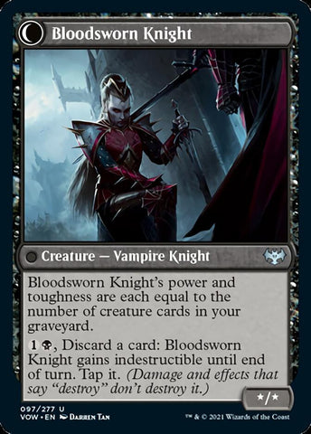Bloodsworn Squire // Bloodsworn Knight [Innistrad: Crimson Vow] Magic: The Gathering