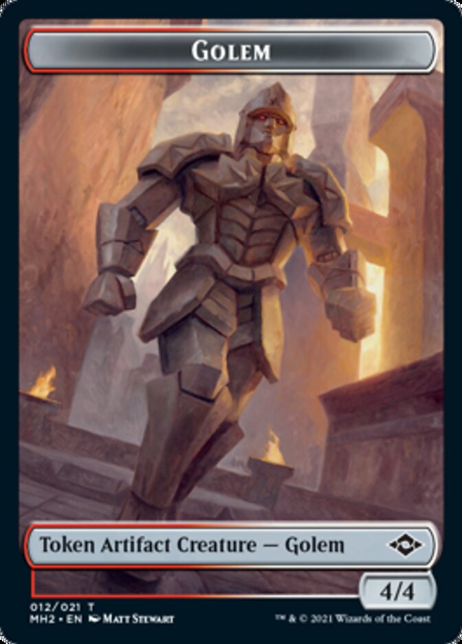 Food (18) // Golem Double-Sided Token [Modern Horizons 2 Tokens] Magic: The Gathering