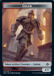 Clue (15) // Golem Double-Sided Token [Modern Horizons 2 Tokens] Magic: The Gathering