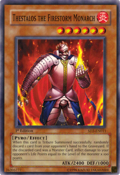 Thestalos the Firestorm Monarch [SD3-EN011] Common Yu-Gi-Oh!