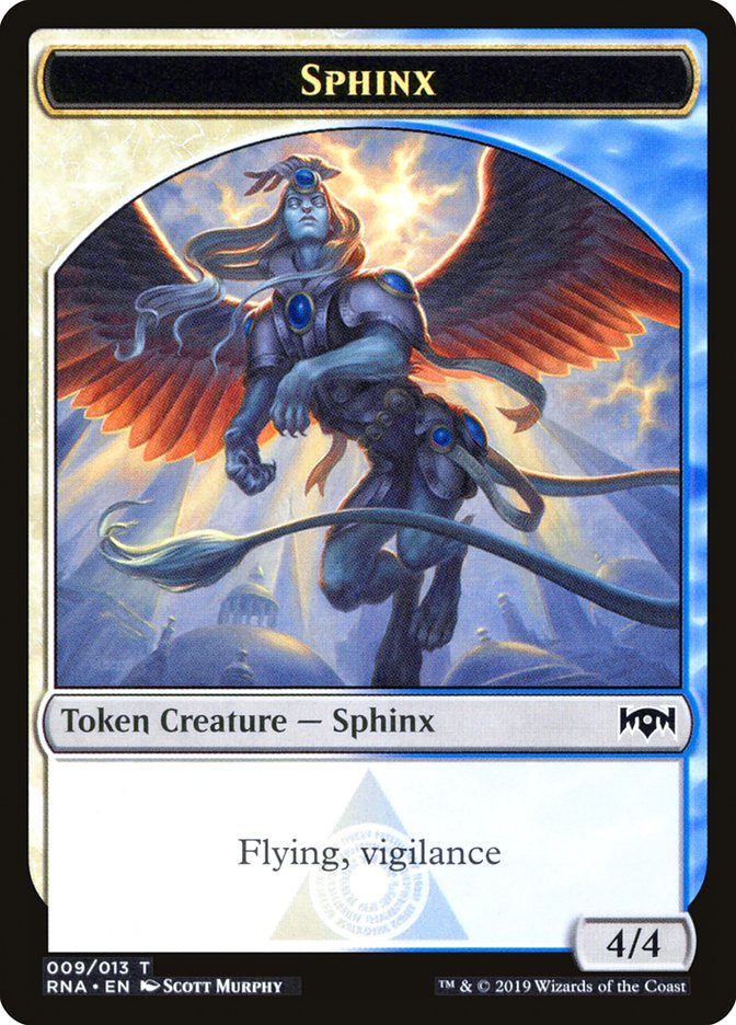 Bird // Sphinx Double-Sided Token [Ravnica Allegiance Guild Kit Tokens] Magic: The Gathering