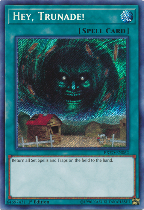 Hey, Trunade! [EXFO-EN062] Secret Rare Yu-Gi-Oh!