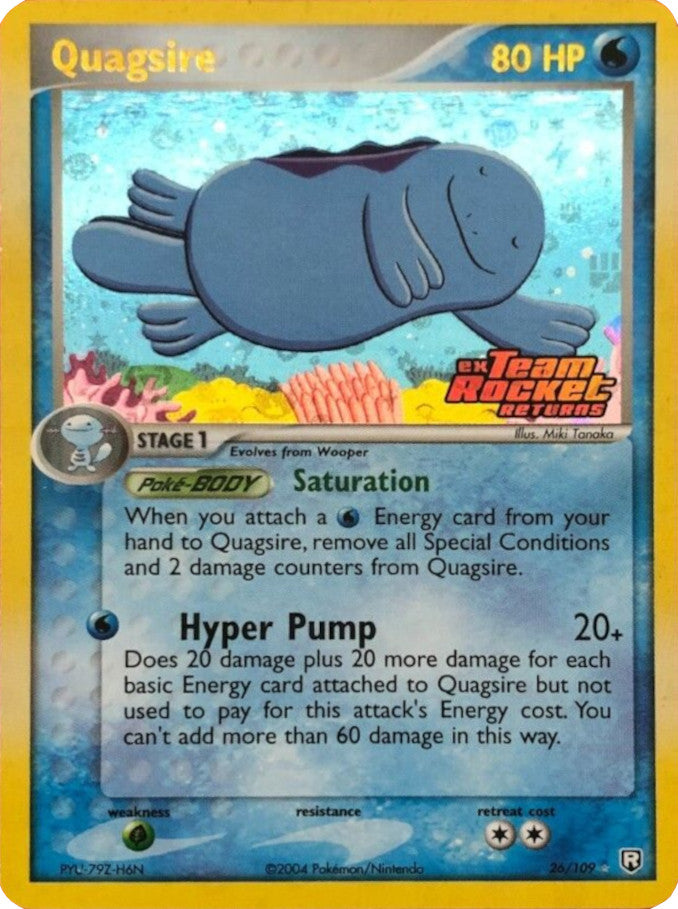 Quagsire (26/109) (Stamped) [EX: Team Rocket Returns] Pokémon