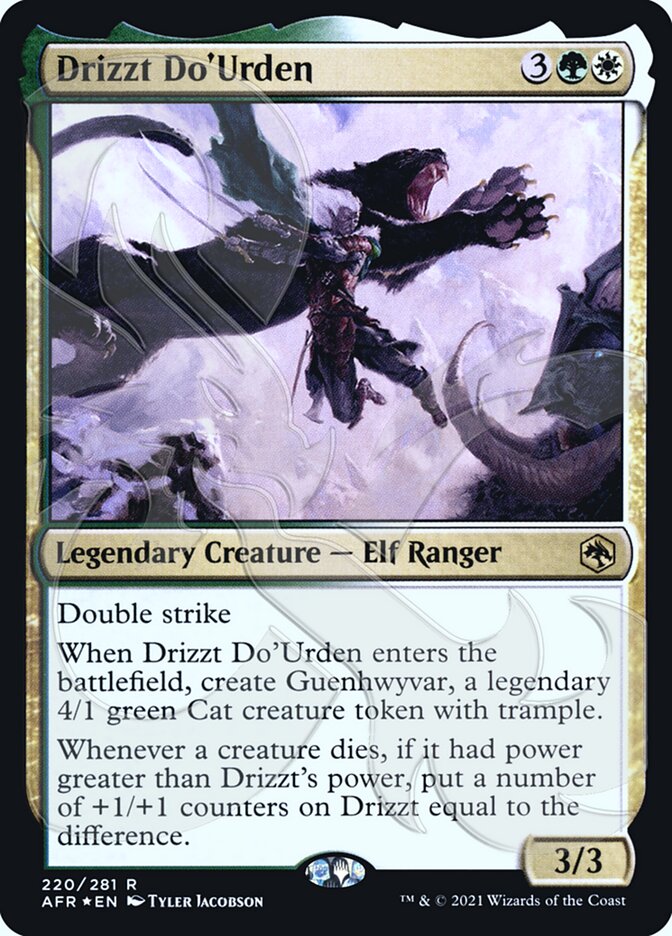 Drizzt Do'Urden (Ampersand Promo) [Dungeons & Dragons: Adventures in the Forgotten Realms Promos] Magic: The Gathering