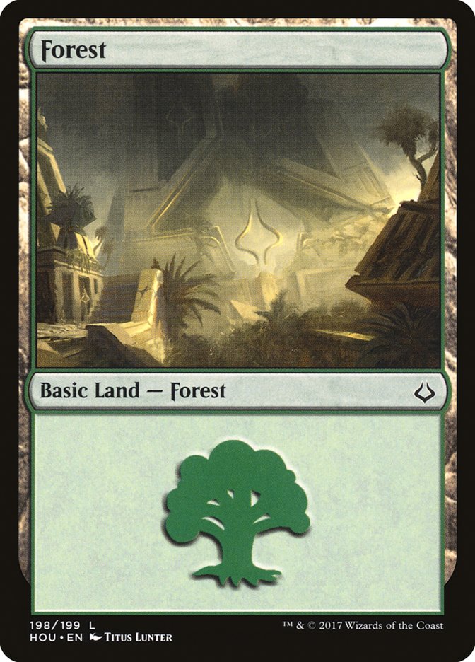Forest (198) [Hour of Devastation] Magic: The Gathering