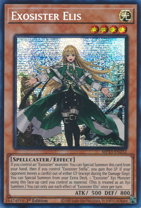 Exosister Elis [MP23-EN252] Prismatic Secret Rare Yu-Gi-Oh!
