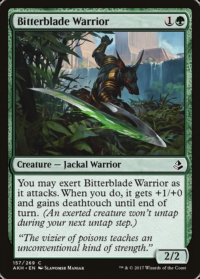 Bitterblade Warrior [Amonkhet] Magic: The Gathering
