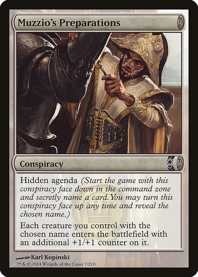 Muzzio's Preparations [Conspiracy] Magic: The Gathering