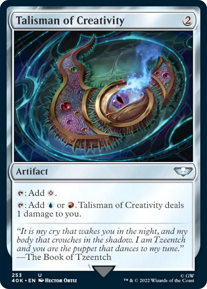 Talisman of Creativity (Surge Foil) [Warhammer 40,000] Magic: The Gathering