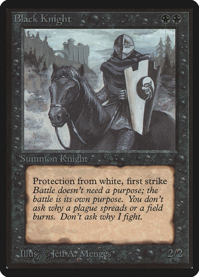 Black Knight [Beta Edition] Magic: The Gathering