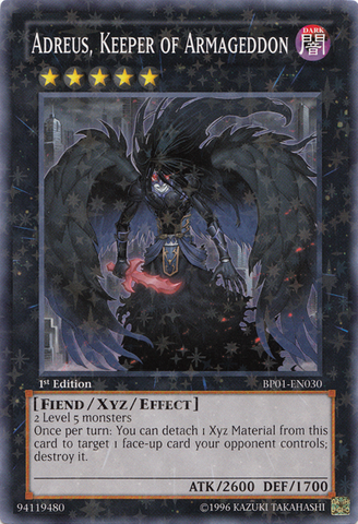 Adreus, Keeper of Armageddon [BP01-EN030] Starfoil Rare Yu-Gi-Oh!