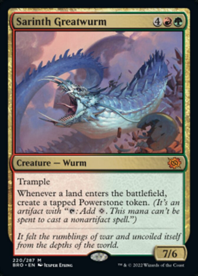Sarinth Greatwurm [The Brothers' War] Magic: The Gathering