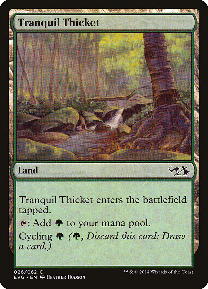 Tranquil Thicket (Elves vs. Goblins) [Duel Decks Anthology] Magic: The Gathering