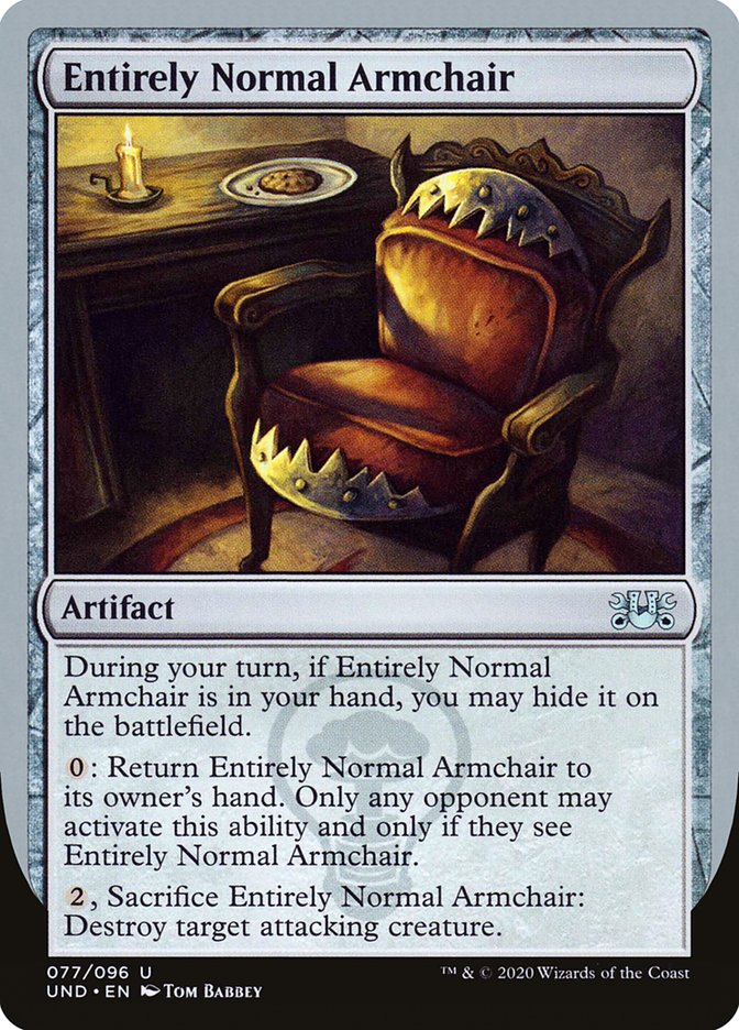 Entirely Normal Armchair [Unsanctioned] Magic: The Gathering