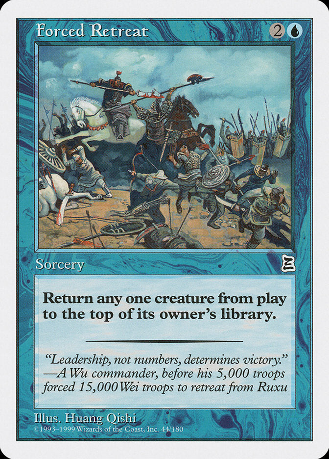 Forced Retreat [Portal Three Kingdoms] Magic: The Gathering
