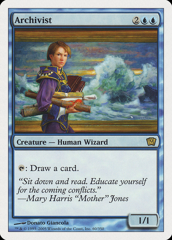 Archivist [Ninth Edition] Magic: The Gathering