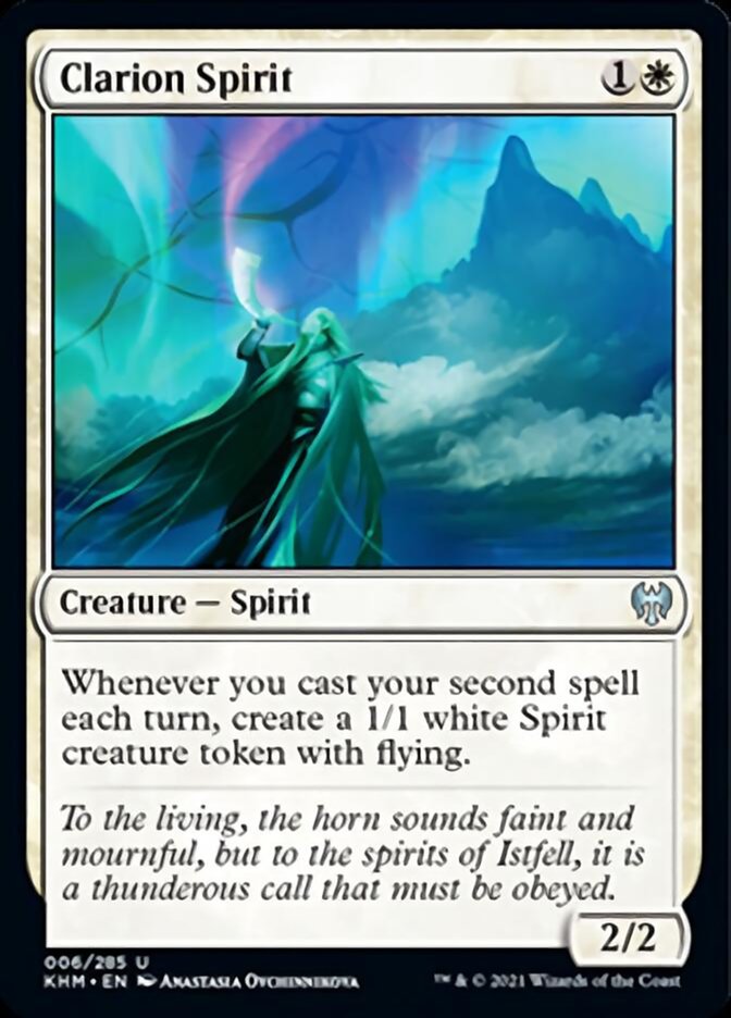 Clarion Spirit [Kaldheim] Magic: The Gathering
