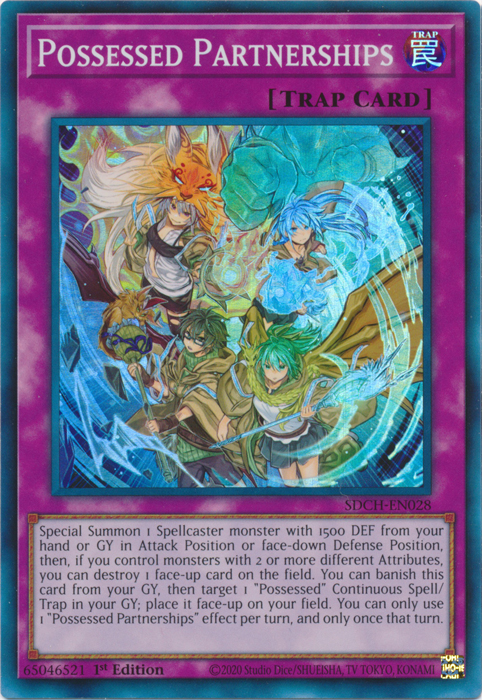 Possessed Partnerships [SDCH-EN028] Super Rare Yu-Gi-Oh!