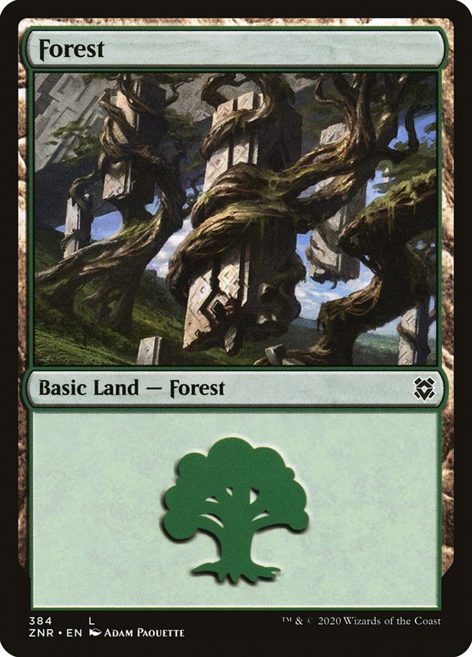 Forest (384) [Zendikar Rising] Magic: The Gathering
