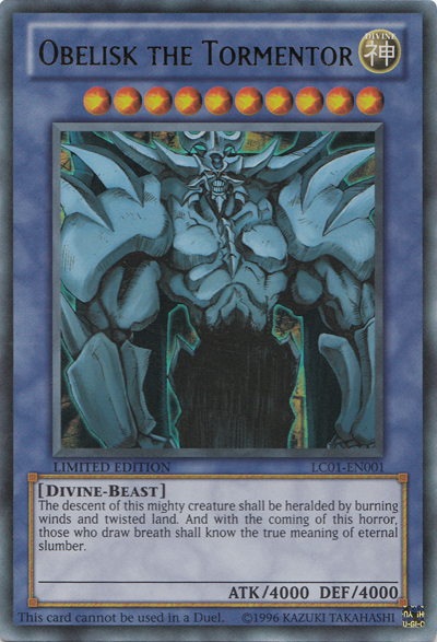 Obelisk the Tormentor [LC01-EN001] Ultra Rare Yu-Gi-Oh!