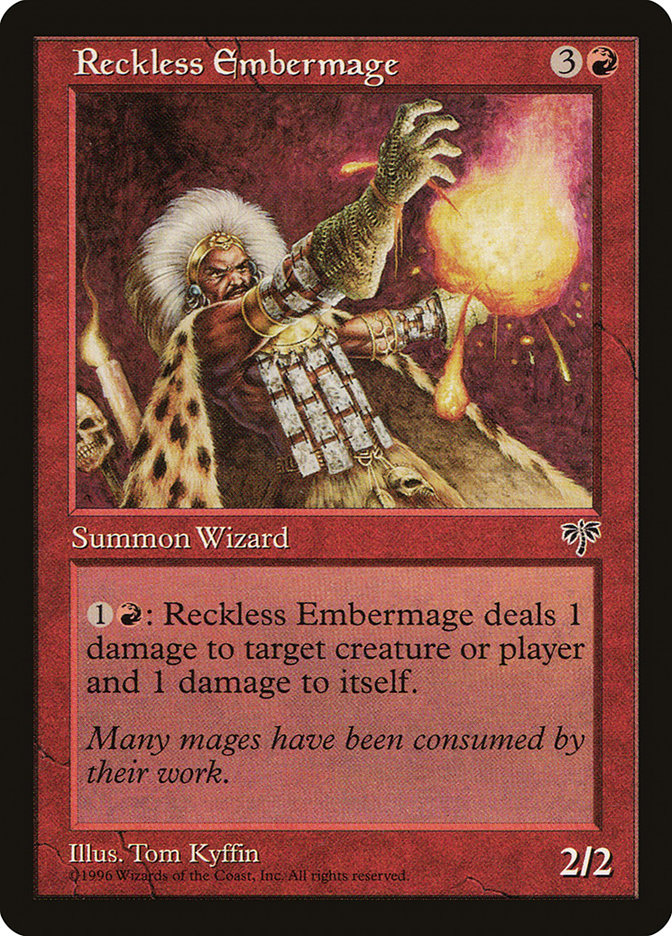Reckless Embermage [Mirage] Magic: The Gathering