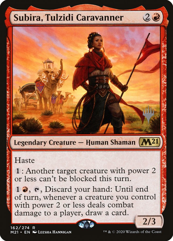 Subira, Tulzidi Caravanner (Promo Pack) [Core Set 2021 Promos] Magic: The Gathering