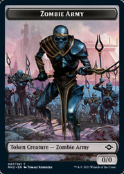 Treasure (21) // Zombie Army Double-Sided Token [Modern Horizons 2 Tokens] Magic: The Gathering