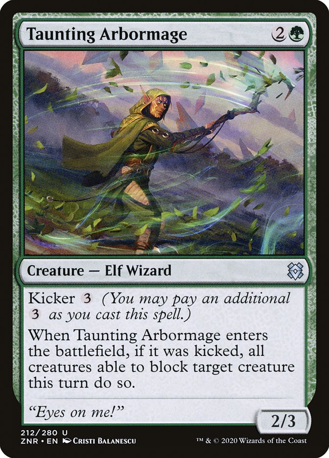 Taunting Arbormage [Zendikar Rising] Magic: The Gathering