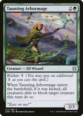 Taunting Arbormage [Zendikar Rising] Magic: The Gathering