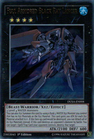 Full Armored Black Ray Lancer [DUSA-EN008] Ultra Rare Yu-Gi-Oh!
