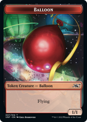 Squirrel // Balloon Double-Sided Token [Unfinity Tokens] Magic: The Gathering
