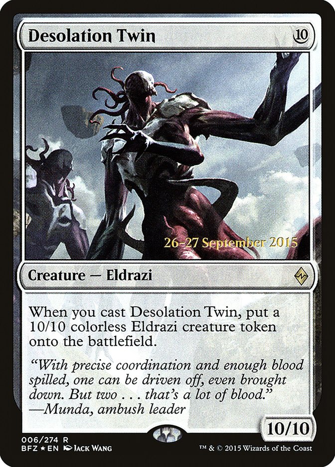 Desolation Twin [Battle for Zendikar Prerelease Promos] Magic: The Gathering
