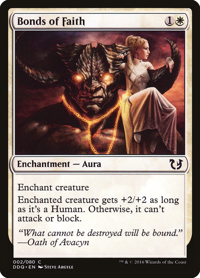 Bonds of Faith [Duel Decks: Blessed vs. Cursed] Magic: The Gathering