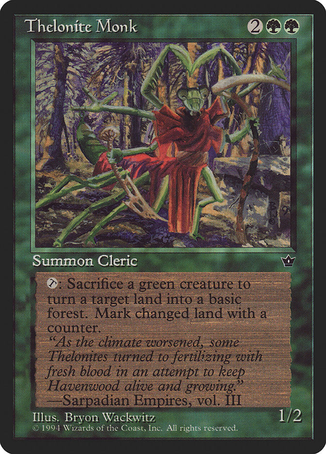 Thelonite Monk [Fallen Empires] Magic: The Gathering