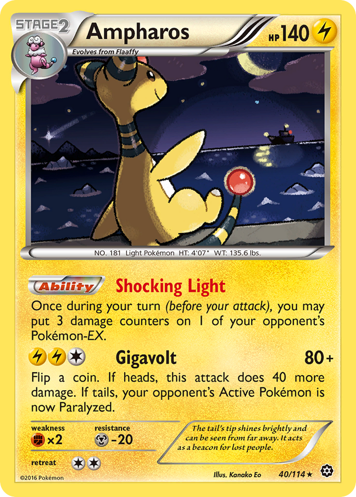 Ampharos (40/114) [XY: Steam Siege] Pokémon
