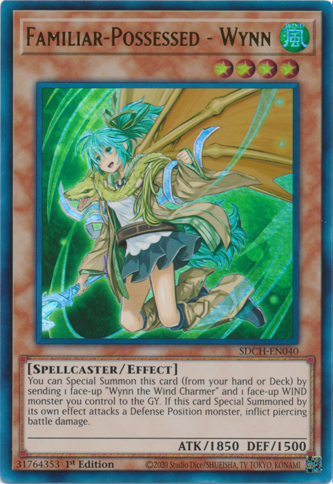 Familiar-Possessed - Wynn (Alternate Art) [SDCH-EN040] Ultra Rare Yu-Gi-Oh!