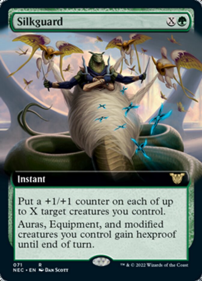 Silkguard (Extended Art) [Kamigawa: Neon Dynasty Commander] Magic: The Gathering