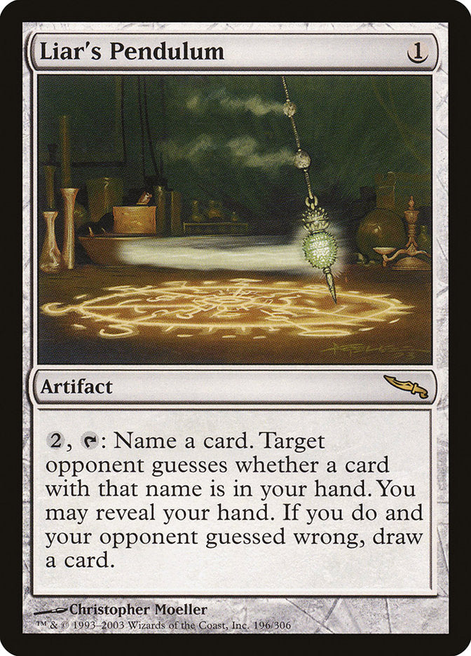 Liar's Pendulum [Mirrodin] Magic: The Gathering