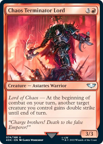 Chaos Terminator Lord [Warhammer 40,000] Magic: The Gathering