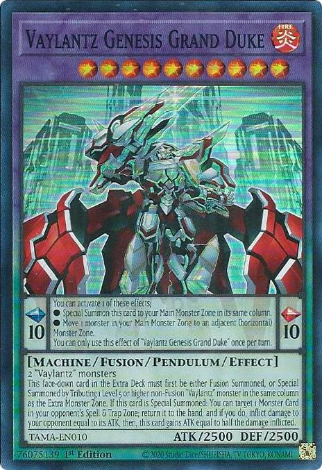 Vaylantz Genesis Grand Duke [TAMA-EN010] Super Rare Yu-Gi-Oh!