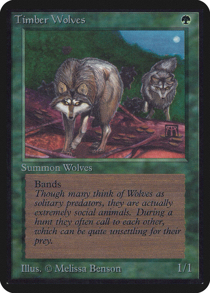 Timber Wolves [Alpha Edition] Magic: The Gathering
