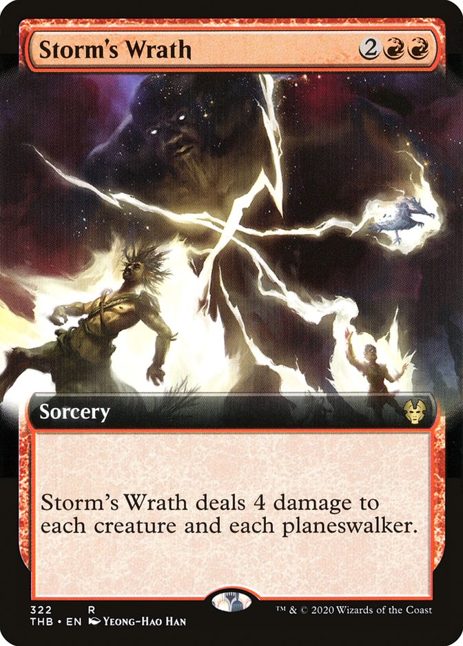 Storm's Wrath (Extended Art) [Theros Beyond Death] Magic: The Gathering