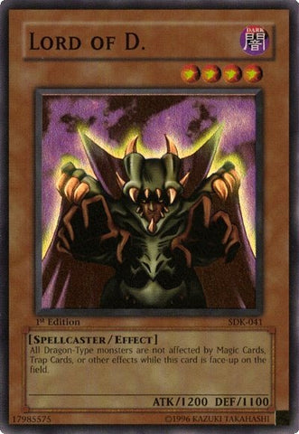 Lord of D. [SDK-041] Super Rare Yu-Gi-Oh!