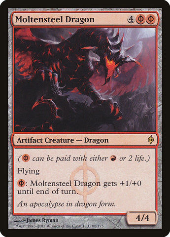 Moltensteel Dragon [New Phyrexia] Magic: The Gathering