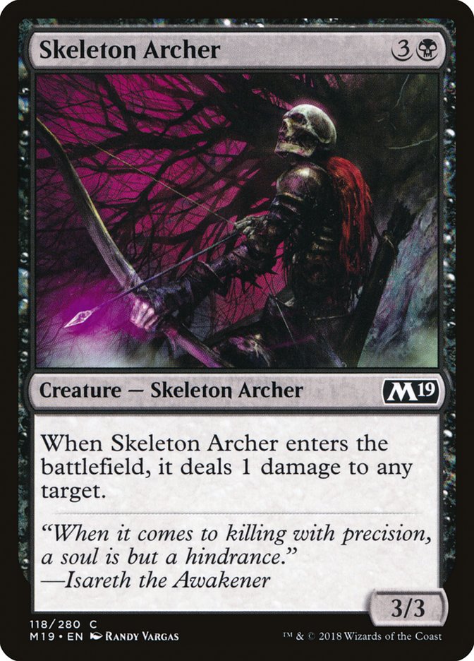 Skeleton Archer [Core Set 2019] Magic: The Gathering