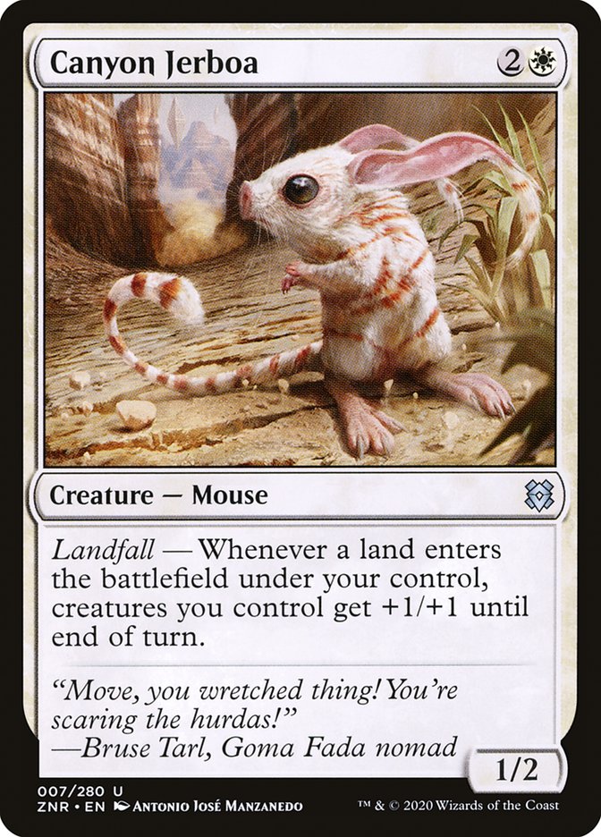 Canyon Jerboa [Zendikar Rising] Magic: The Gathering