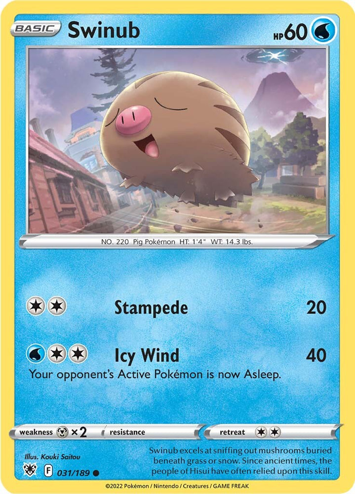 Swinub (031/189) [Sword & Shield: Astral Radiance] Pokémon