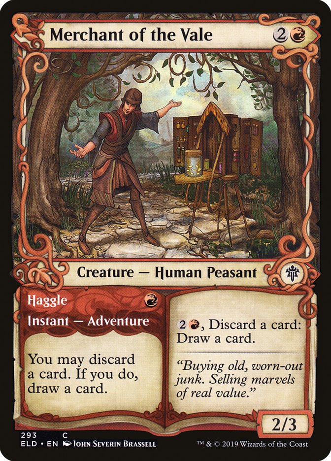 Merchant of the Vale // Haggle (Showcase) [Throne of Eldraine] Magic: The Gathering