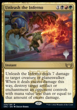 Unleash the Inferno (Promo Pack) [Streets of New Capenna Promos] Magic: The Gathering