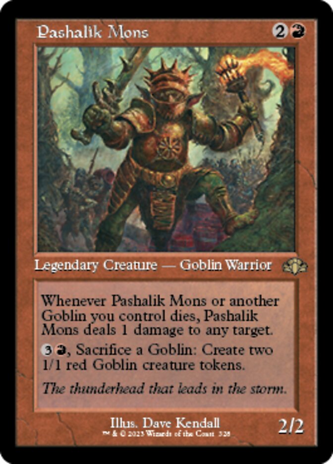 Pashalik Mons (Retro) [Dominaria Remastered] Magic: The Gathering